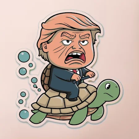 Trump a korytnačka