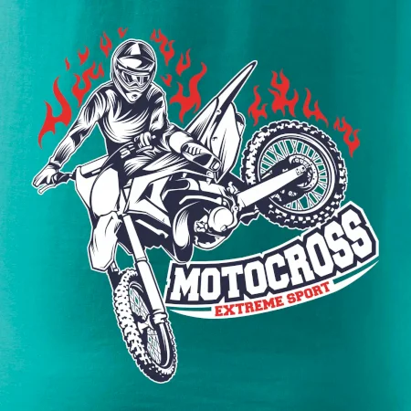Motocross extreme sport fire