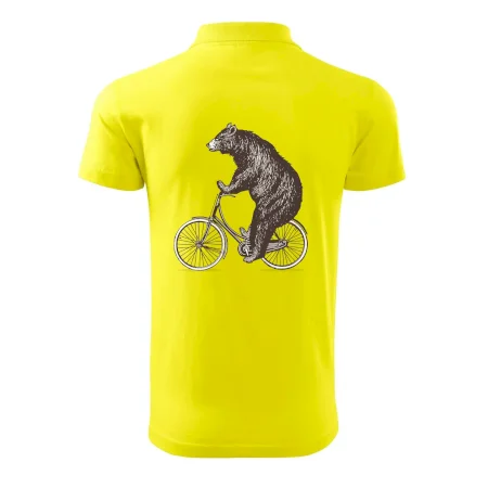 Medveď na bicykli