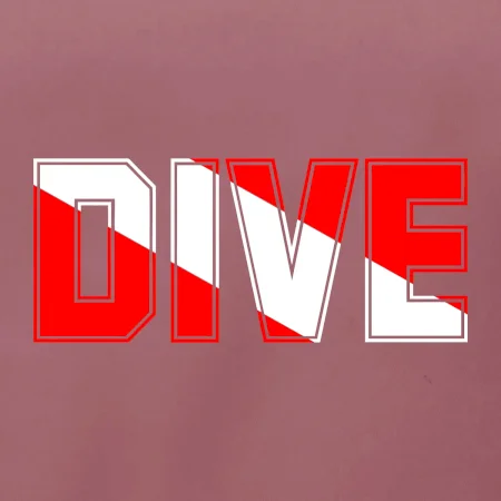 Dive nápis vlajka