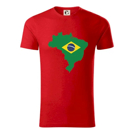 Brazília vlajka v mape