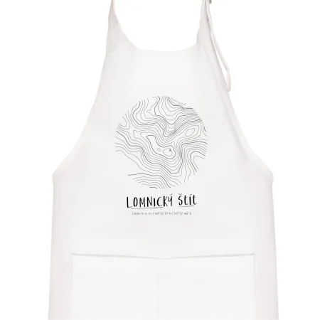 Lomnický štít - vrstevnice v kruhu