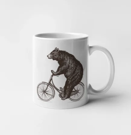 Medveď na bicykli