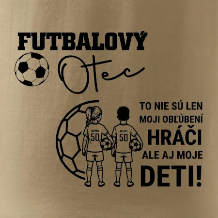 Futbalový otec - syn a dcéra (vaše meno a číslo)