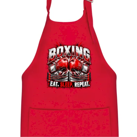 Boxerské rukavice v ringu eat sleep repeat