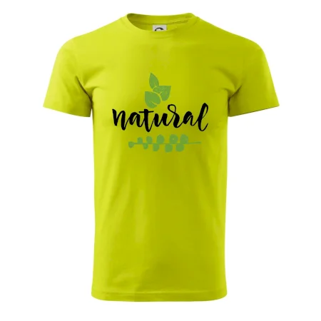 Natural - nápis v listoch