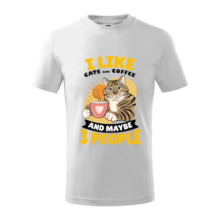 I like cats and coffee and maybe 3 people