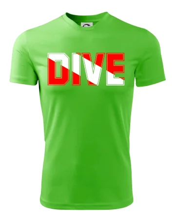 Dive nápis vlajka