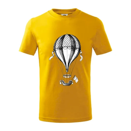 Teplovzdušný balón kreslený
