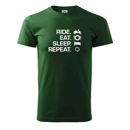 Ride Eat Sleep Repeat moto skúter
