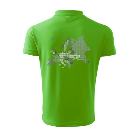 Mapa Európy - srdce v Ukrajine