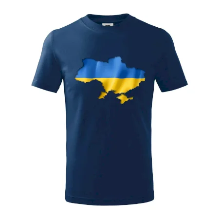 Ukrajina vlajka mapa