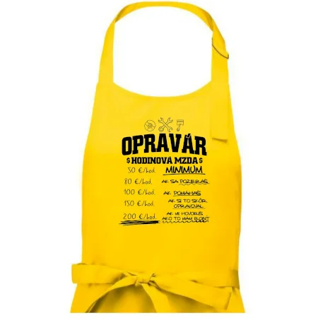 Hodinová mzda - opravár