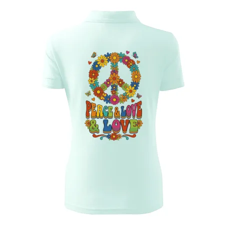 Peace and love - na výšku s květy