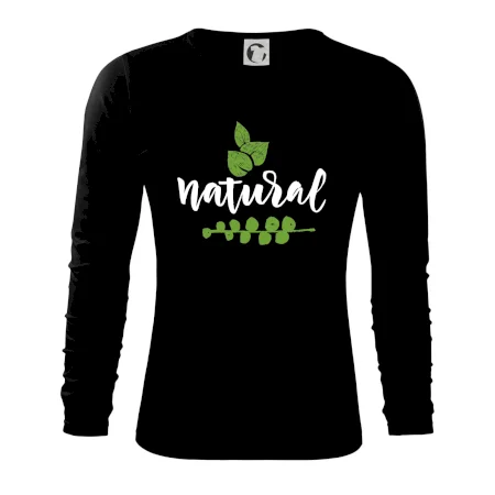 Natural - nápis v listoch