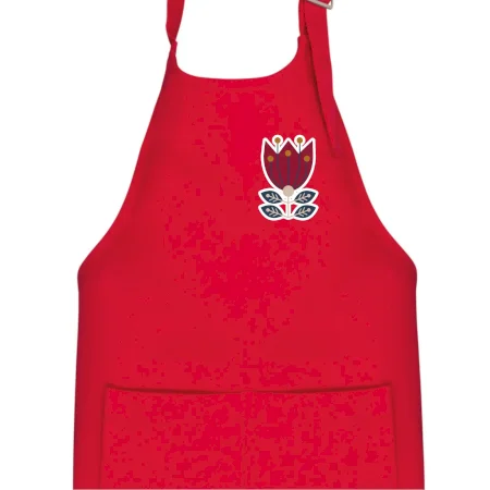 Folklór na prsníku kvetina štvorlistá