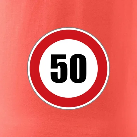 Dopravná značka - obmedzenie rýchlosti 50