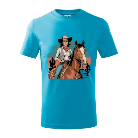 Cowgirl vintage na koni