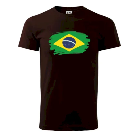 Brazília vlajka štetkou