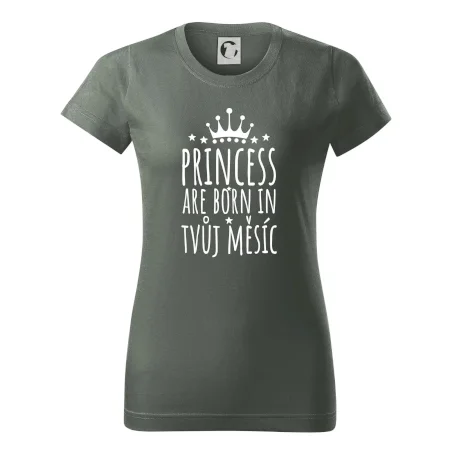 Princesses are born in (Vlastný nápis mesiac narodenia)
