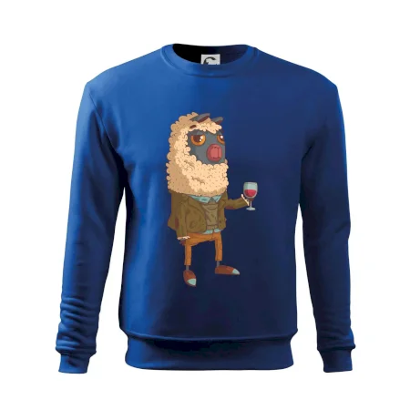 Alpaka s vínom muž