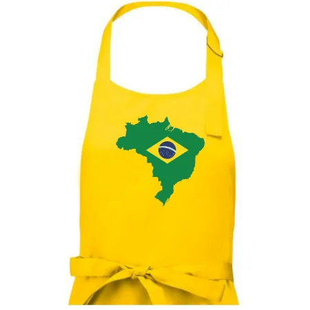 Brazília vlajka v mape