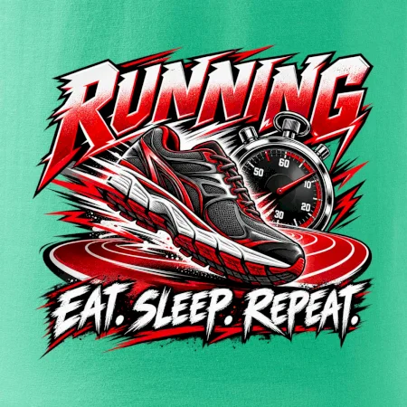 Bežecká topánka so stopkami eat sleep repeat