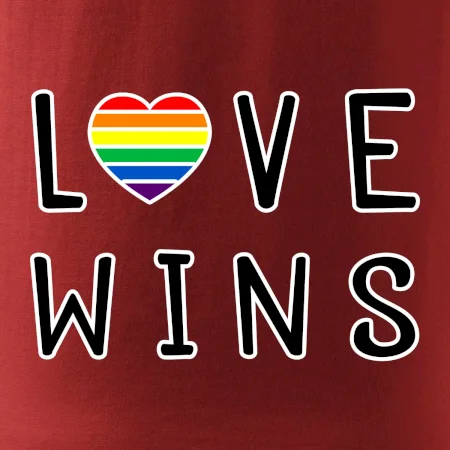 Love wins nápis