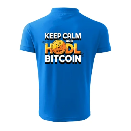 3D nápis Keep Calm and HODL Bitcoin