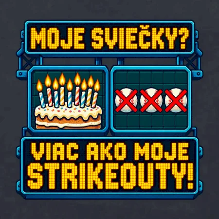 Moje sviečky viac ako moje strikeouty