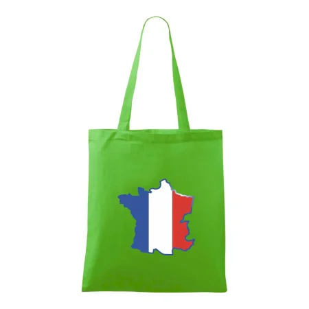 Francúzska vlajka mapa obrys