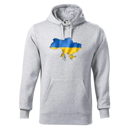 Ukrajina vlajka mapa