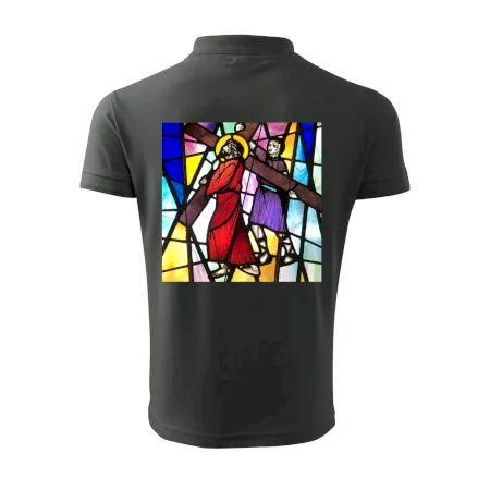 Vitráž - Ježiš a kríž