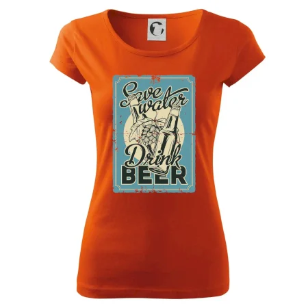 Save water drink beer poster