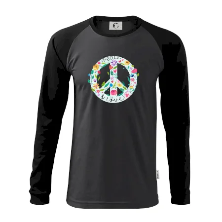 Peace and love symbol