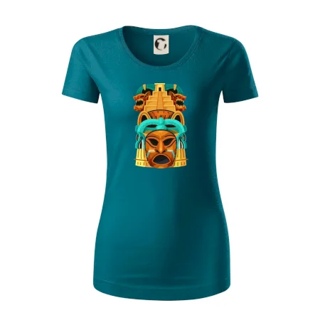 Mayová maska s pyramídou