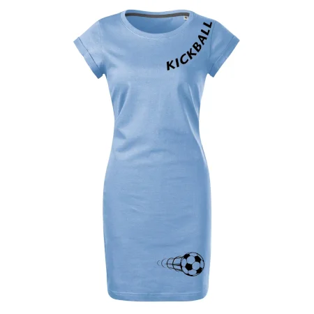 Kickball nápis šikmo
