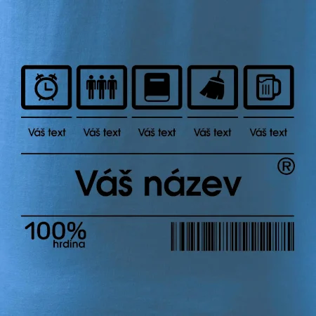Čárový kód - Vlastní text