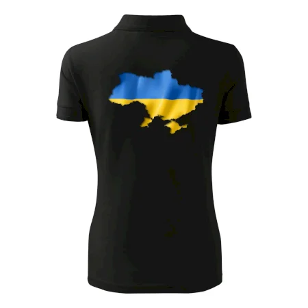 Ukrajina vlajka mapa