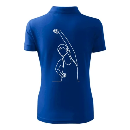 Preťahujúca sa žena jedným ťahom