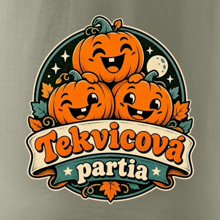 Tekvicová partia - tri veselé tekvice retro