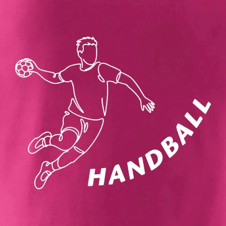 Handball nápis šikmo