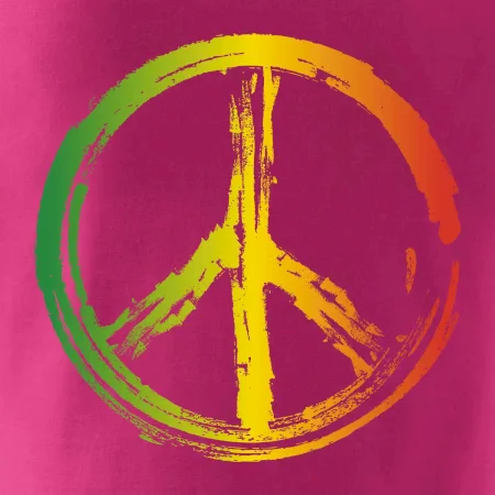 Peace symbol paint