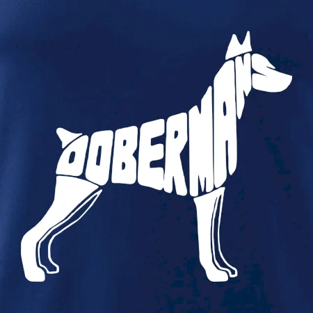 Dobermans - nápis v tele