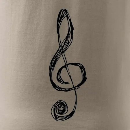 Husľový kľúč kreslený