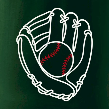 Baseballová rukavice minimalistická linka