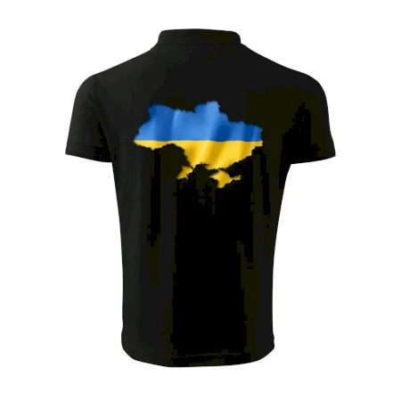 Ukrajina vlajka mapa