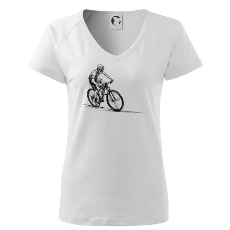 MTB kreslený cyklista