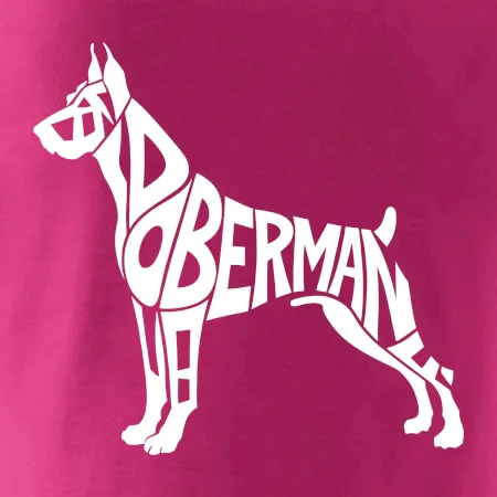 Doberman - nápis v tele