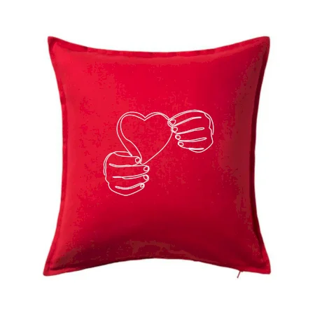 Ruka držiaca srdce jedným ťahom